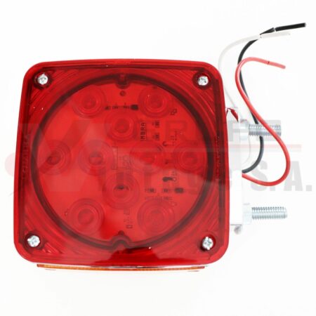 8322CML LAMPARA CUADRADA CROM 34 LEDS IZQ 2 TORNILLOS