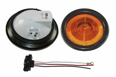 2250-1A  LAMPARA SELLADA AMBAR P/EMBUTIR KIT  4 PULG.