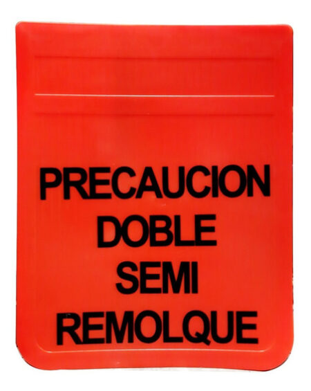 LODERA NARANJA DOBLE SEMI REMOLQUE    RP-PRECAUCION