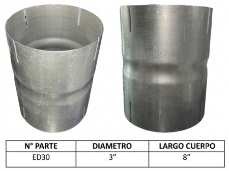 ED 30           ENSAMBLE DOBLE 3" ALUMINIZADO