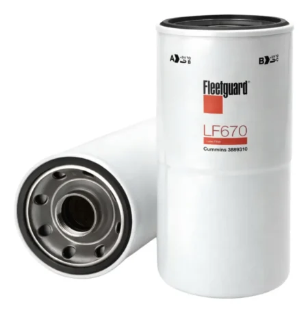 LF670 FILTRO DE ACEITE PARA MAQ. 350 NC (B96) (P551670) FLEETGUARD