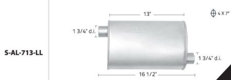 S-713 LL  SIL.UNIV.OVAL.13  4 CIL.