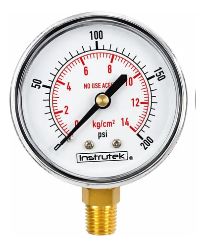 00610 MANOMETRO 2 DE  0 A 14  KG/CM2   BAJA OXIG